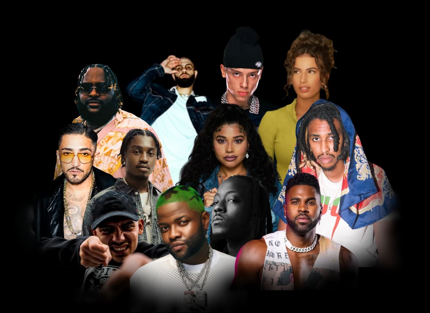 Sound PLG artist roster — Jason Derulo, Central Cee, Bas, Capital Bra, Ace Hood